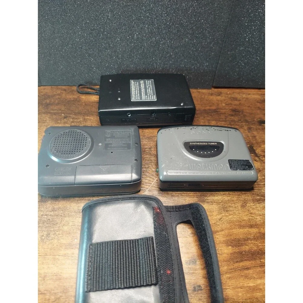 Lot of 3 Sony Walkman WM-FX251-Sony VOR TCM-86-GE Model 3-5462 Cassette Recorder